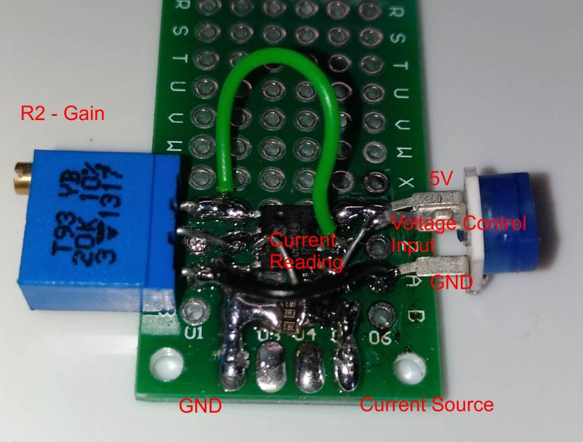 Simple programmable load with gain - prototype